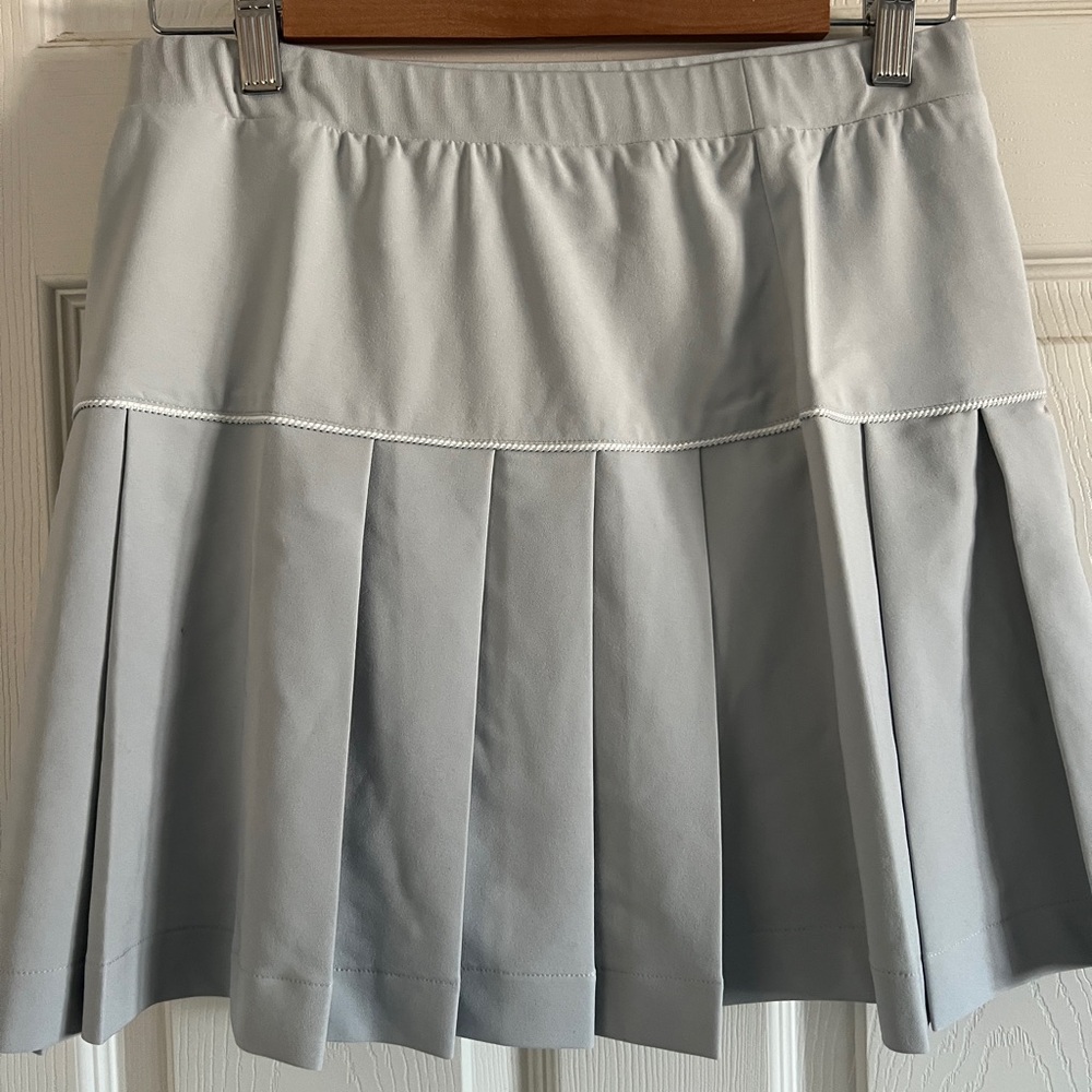 Varley Elegant Gray Pleated Skirt
